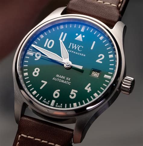 iwc mark xx green|iwc pilot mark xx blue.